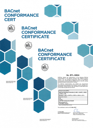 BACnet Certificate until 2022
